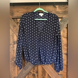 Vixbe Navy Blue Blouse